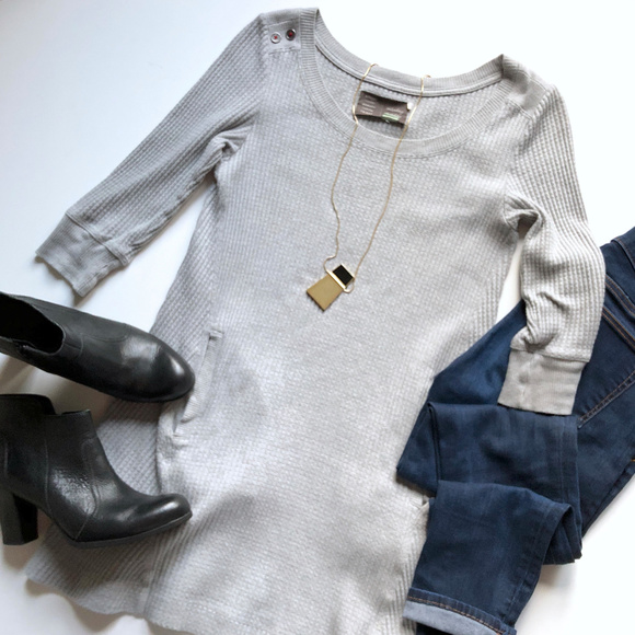Anthropologie Tops - Anthro Saturday Sunday Waffle Knit Tunic